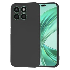 Husa spate Honor X8b Silicon Negru cu Microfibra SoftFlex foto