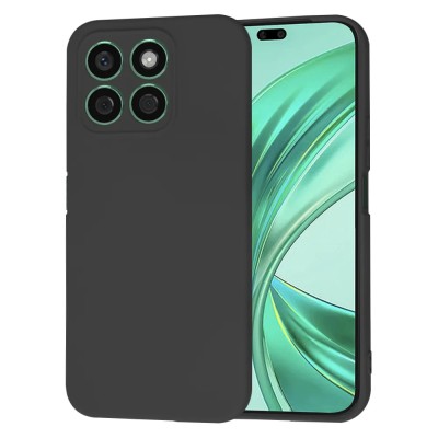 Husa spate Honor X8b Silicon Negru cu Microfibra SoftFlex foto