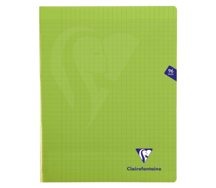 Set 9 caiete metrice A4 Clairefontaine 353361C, 96 de pagini caiet, verde - RESIGILAT