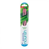 Periuta de dinti Nourish Healthy Clean Soft, roz, Sensodyne