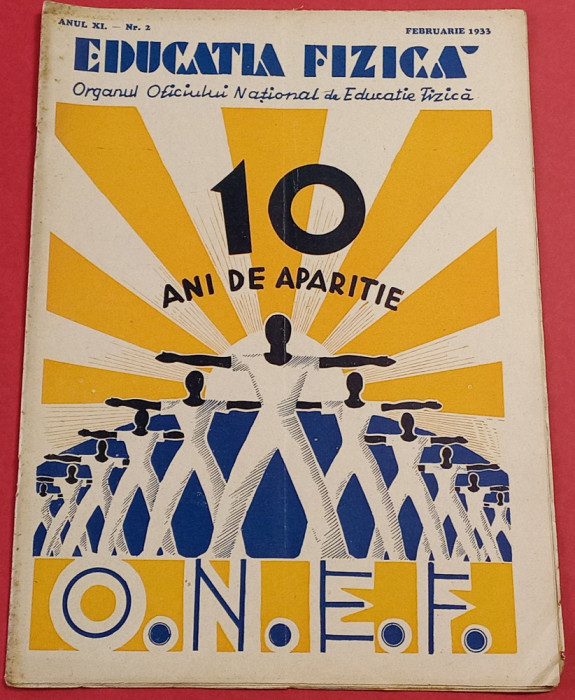 Revista(interbelica)-ONEF-Organul National Educatie Fizica Sport(februarie 1933)