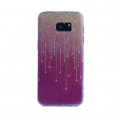 Carcasa fashion glitter Samsung Galaxy S7 Edge Contakt Mov foto