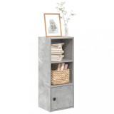 VidaXL Bibliotecă, gri beton, 31x24x77 cm, lemn prelucrat 860331