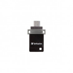 Memorie USB Verbatim Dual Drive OTG 32GB USB 2.0 Black foto