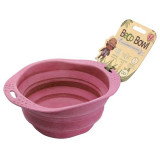 BecoBowl EKO Travel Bol pliant pentru călătorii roz, S, BECO PETS