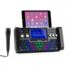 Auna DISCOFEVER BLUETOOTH KARAOKE, dispozitiv cu LED-uri, display de 7 &amp;amp;#039;&amp;amp;#039; TFT, CD, USB foto