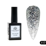 Oja semipermanentă Global Fashion, Gel polish&nbsp;Elite Glow 15&nbsp;ml,&nbsp;117