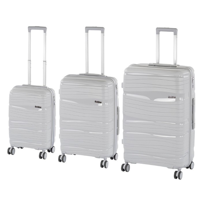 TraveLux Voyager XI gurul&oacute;s bőr&ouml;nd szett sz&uuml;rke
