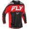 Tricou cross/atv Fly Racing F16 negru/rosu marime S