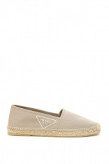 Espadrile barbat Prada gabardine espadrilles with logo 2DE125 GUD F0044 Bej foto