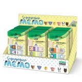 Bloc notes adeziv index, Fantasie Animale, din plastic (60 blister/display)