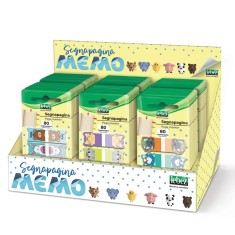 Bloc notes adeziv index, Fantasie Animale, din plastic (60 blister/display)