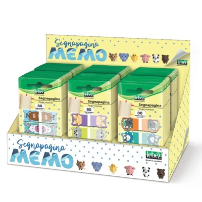 Bloc notes adeziv index, Fantasie Animale, din plastic (60 blister/display) foto
