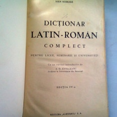 DICTIONAR LATIN ROMAN COMPLECT - IOAN NADEJDE