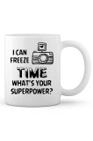 Cana alba personalizata &quot;I Can Freeze Time&quot;, INOVATIX&reg;. 330ml, Oem