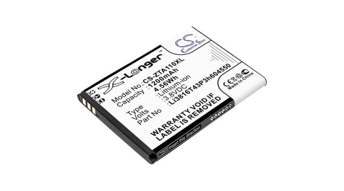 Cameron Sino 1200mAh ZTE Blade A110,Blade A112,Blade A410 Baterie