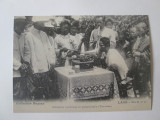 Carte Postala Laos Vientiane: Cantec Laoțian la Fonograf - Reproducere Vintage