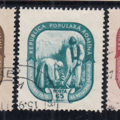 ROMANIA 1955 LP 380 LUNA PADURII SERIE STAMPILATA