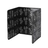 Protectie Aragaz Anti-Stropi Aluminiu, 82.5 x 32.5 cm, Pliabila, Curatare Usoara, Negru/Alb