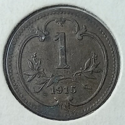 Austria, 1 Heller 1915. foto