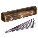 Set Betisoare Parfumate cu Aroma Forest Rain si Suport din Lemn, 10 buc, 25cm, CMCLASS