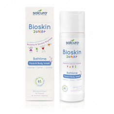 Gel de dus fata si corp pentru bebelusi si copii Bioskin Junior, 200ml, Salcura