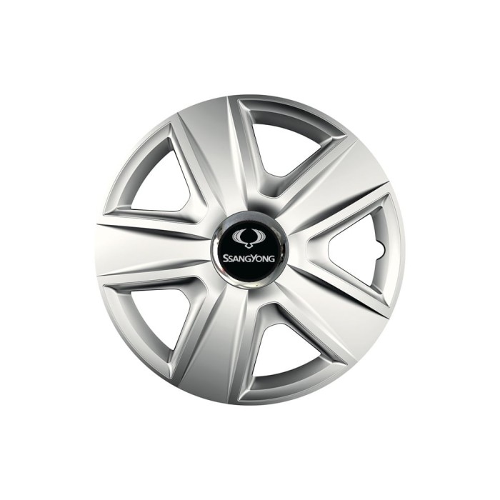 Set 4 capace roti Cu Inel Cromat Esprit R16 pentru gama auto SsangYoung