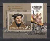 Ungaria 1983 - 500 de ani de la nașterea lui Marthin Luther. Colita, MNH, Nestampilat