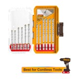 Burghie pentru Beton Set 12 buc AKDL12206 &ndash; Set burghie zidarie 3-10 mm pentru beton, caramida si BCA
