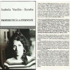 Isabela Vasiliu-Scraba, Propedeurică la eternitate