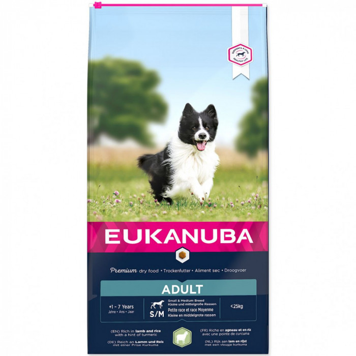 EUKANUBA ADULT Small &amp;amp; Medium Lamb - 12 kg