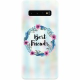 Husa silicon personalizata pentru Samsung Galaxy S10, Best Friends 001
