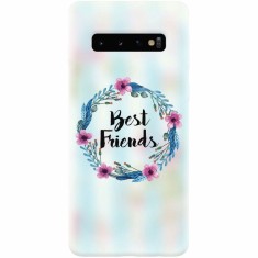 Husa silicon personalizata pentru Samsung Galaxy S10 Plus, Best Friends 001 foto