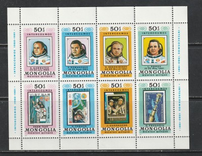Mongolia 1981 - #345 Intercosmos S/S 1v MNH foto