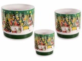 Cumpara ieftin Set 3 decoratiuni masa Craciun 17.5x14.5 cm, 13x12.5 cm, 10.5x11 cm