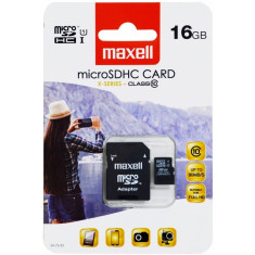 MicroSDHC 16Gb Maxell Clasa 10 Cu Adaptor