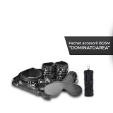 Cumpara ieftin Pachet accesorii bondage "DOMINATOAREA", conține 8 accesorii BDSM și o lum&acirc;nare pentru jocuri erotice