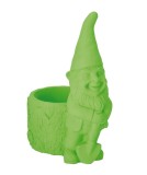 Cumpara ieftin Ghiveci flori ciment verde Gnom 20 x 13,5 x 25.5 cm