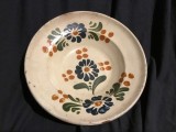 Arta / Traditie - Farfurie veche taraneasca cu flori realizata in Transilvania !