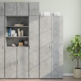 Dulap depozitare slim gri beton 30x42,5x225 cm lemn prelucrat