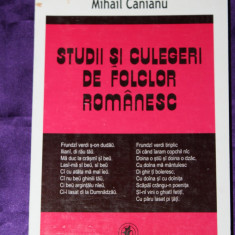 Mihail Canianu -Studii si culegeri de folclor romanesc