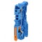 Conector de șine albastru 0,5-6mm2 2 borne