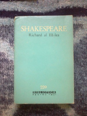 b1b RICHARD AL III-LEA - SHAKESPEARE foto