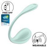 Vibrator Special Portabil Smooth Petal, Verde Menta
