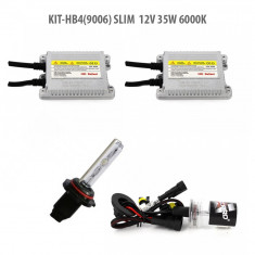 Kit HID xenon Carguard bec HB4(9006) Slim 12V 35W 6000K foto