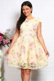 Cumpara ieftin Rochie Eleganta Dantela imprimata - 42Marimea, Yves