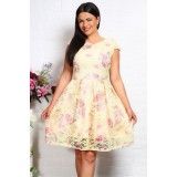 Rochie Eleganta Dantela imprimata - 42Marimea