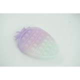 Jucarie antistres din silicon, pop it now and flip it, capsuna, transparent, Flippy