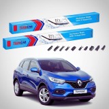 Cumpara ieftin Ștergătoare Renault Kadjar I SUV 2017-2018 | Set Față Flat Premium &ndash; TeamCar&reg;