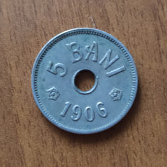 5 bani 1906, J, România